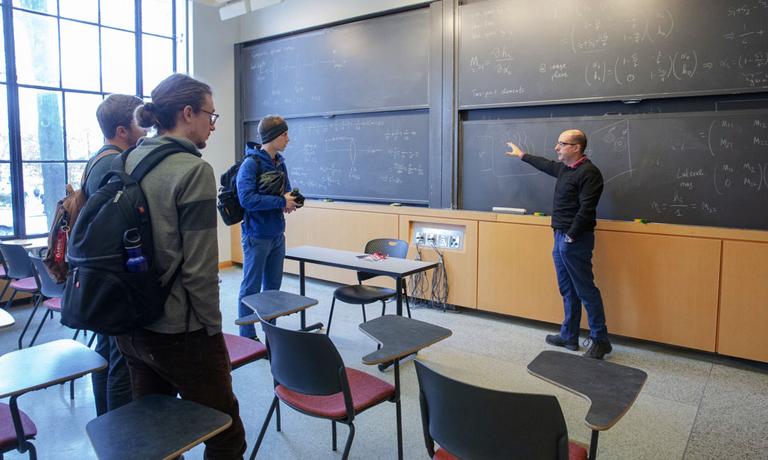 George Barbastathis teaching class