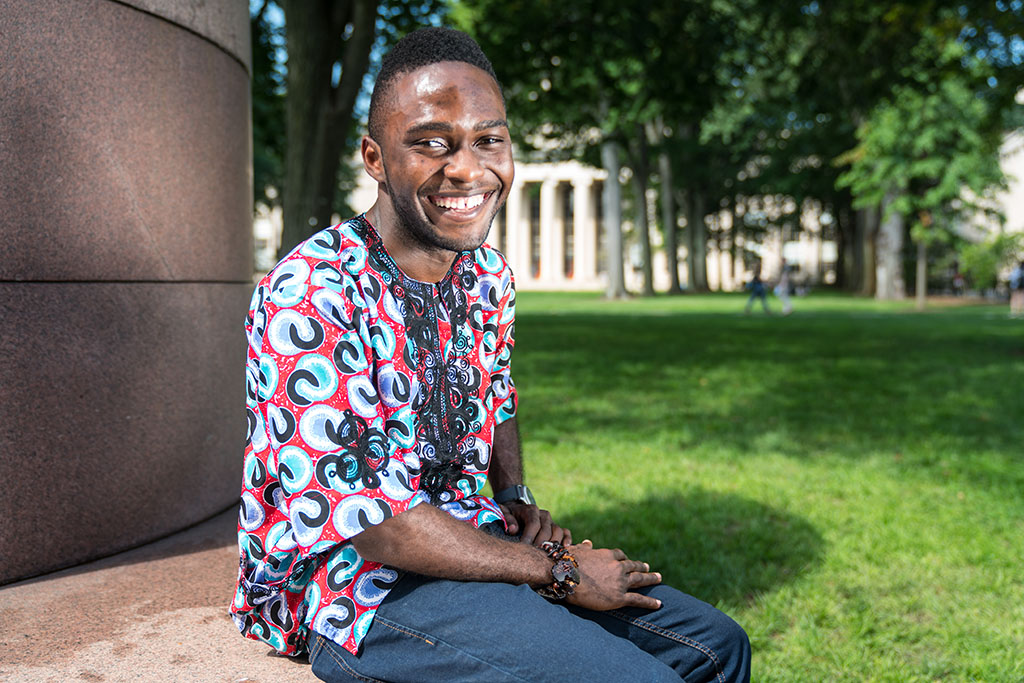 Photo of Pelkins Mbacham Ajanoh at MIT