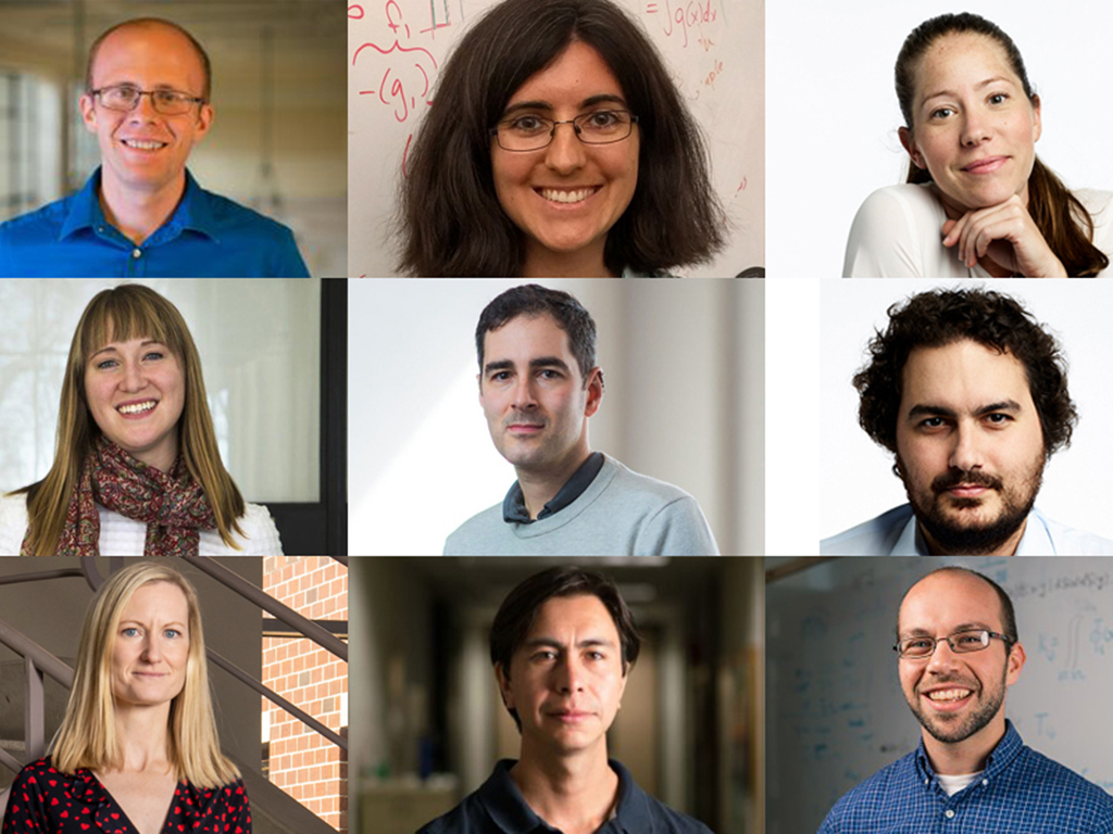 Grid with nine headshots of the tenured engineers of 2023